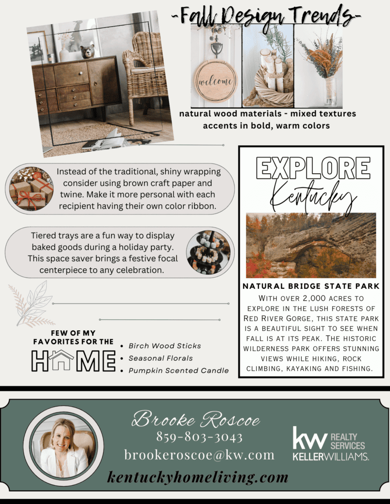 Kentucky Home Living Fall 2023 
Quarterly Newsletter Page 2